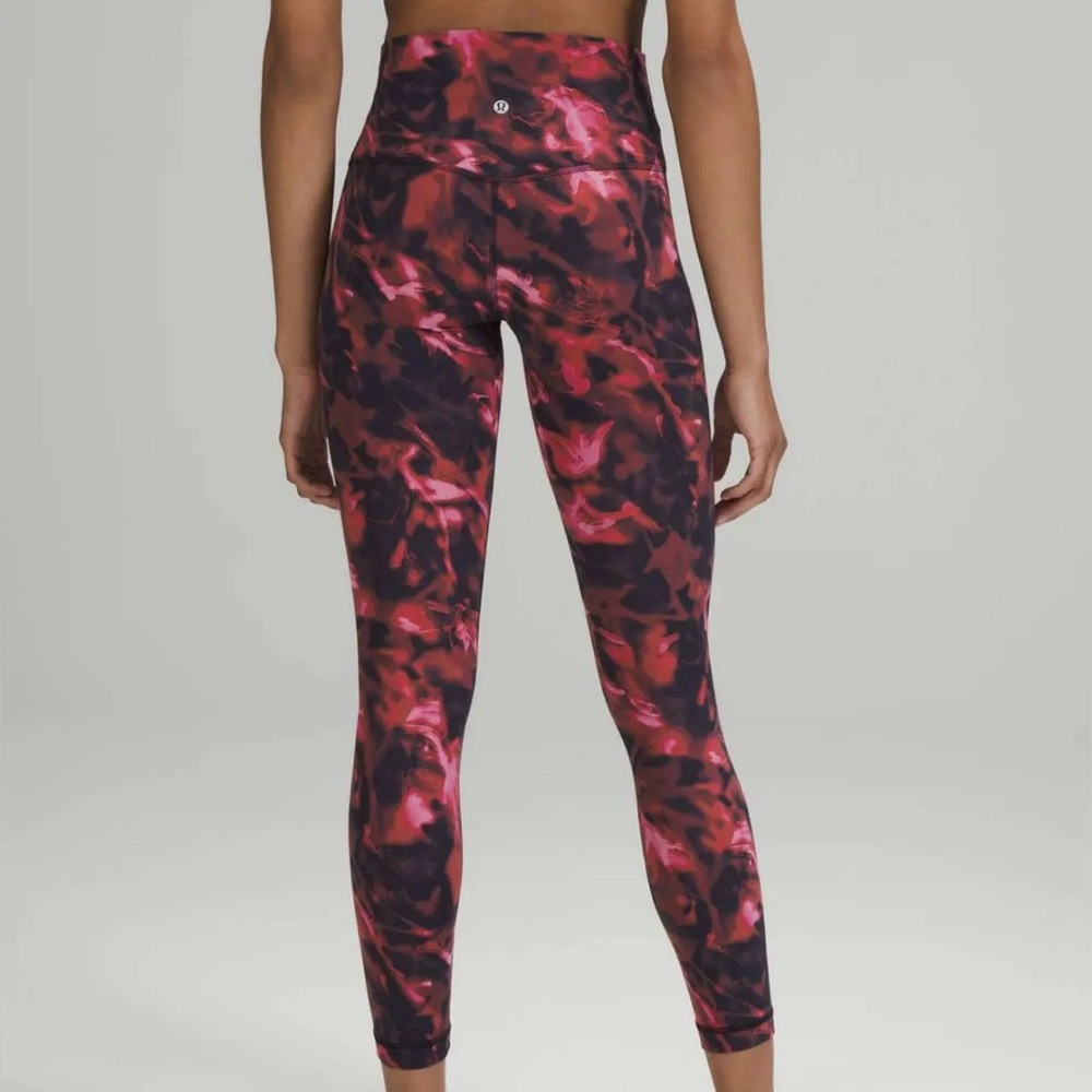 Lululemon Align HR Pant Intensity Pink Blossom Multi size 4
